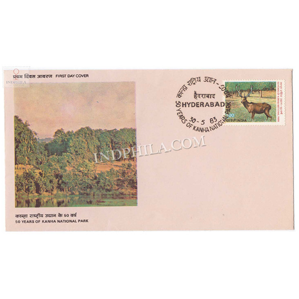 India 1983 50th Anniversary Of Kanha National Park 50 Years Of Indian National Park Fdc