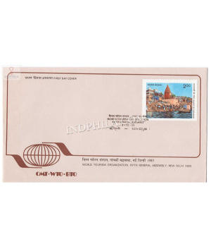 India 1983 5th General Assembly Of World Tourism Organisition New Delhi Fdc