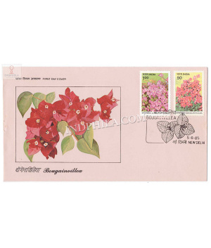 India 1985 Bougainvillea Fdc