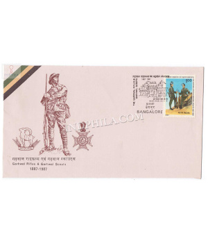 India 1987 Centenary Of Garhwal Rifles And Garhwal Scouts Fdc