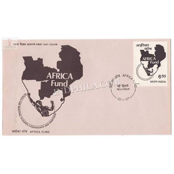 India 1987 Inauguration Of Africa Action For Resiisting Invasion Colonialism And Apartheid Fund Fdc