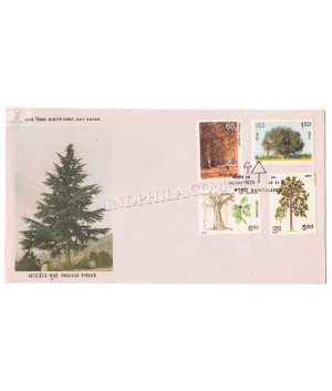 India 1987 Indian Trees Fdc