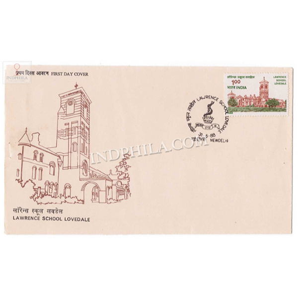 India 1988 130th Anniversary Of Lawrence School Lovedale Fdc