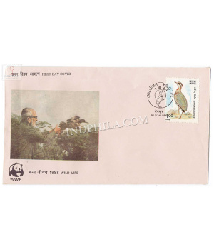 India 1988 Wild Life Week Fdc