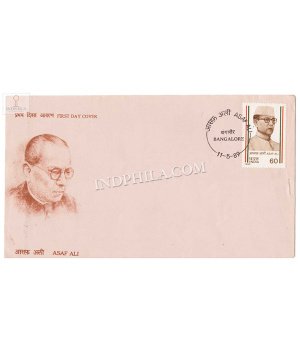 India 1989 Asaf Ali Fdc