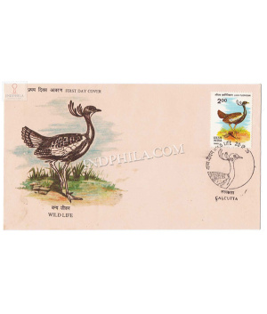 India 1989 Likh Florican Fdc