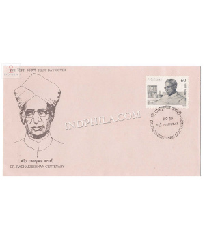 India 1989 Sarvepalli Radhakrishnan Birth Centenary Fdc