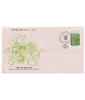 India 1990 60th Anniversary Of Indian Council Of Agricultural Research Icar Fdc