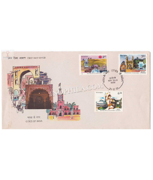 India 1990 Historic Cities Of India Fdc