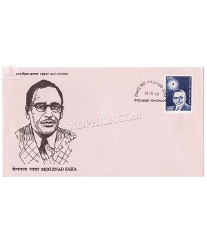 India 1993 Birth Centenary Of Meghnad Saha Fdc
