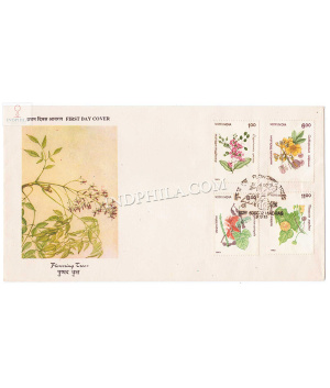 India 1993 Indian Flowering Trees Fdc