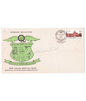 India 1994 200 Years Of College Of Engineering Guindy Madras Fdc