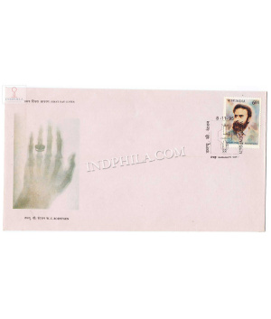 India 1995 100th Year Of Discovery Of X Rays By Wilhelm Conrad Von Roentgen Fdc