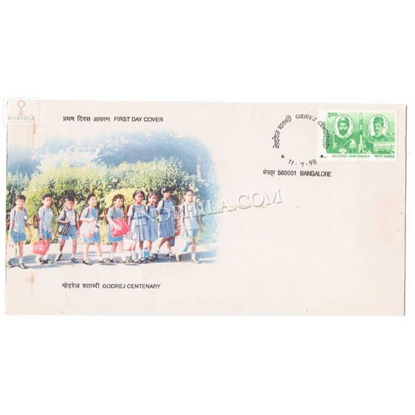India 1998 Centenary Of Godrej Fdc