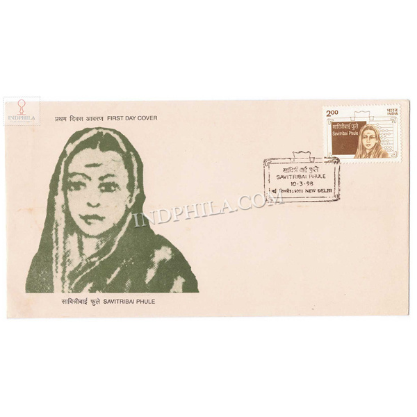 India 1998 Death Centenary Of Savitribai Phule Fdc