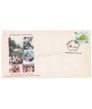 India 1998 Golden Jubilee Of Youth Hostels Association Of India Fdc