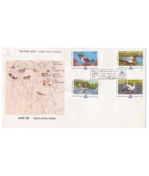 India 2000 Indepex Asiana 2000 14th Asian International Stamp Exhibition Calcutta Migratory Birds Fdc