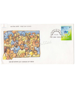 India 2001 Census Of India Fdc