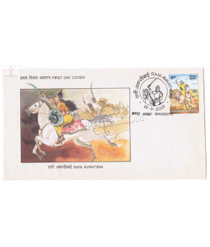 India 2001 Rani Avantibai Fdc