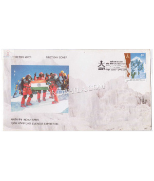 India 2002 Indian Army Everest Expedition 2001 Fdc