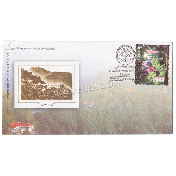 India 2004 150th Anniversary Of Woodstock School Fdc