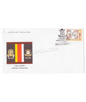 India 2004 Tricentenary Of 9th Battalion Of The Madras Regiment Fdc