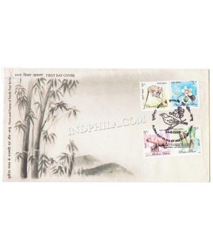 India 2005 Flora And Fauna Of North East India Fdc