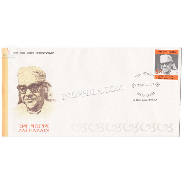 India 2007 Lokhandhu Raj Narain Freedom Fighter Fdc