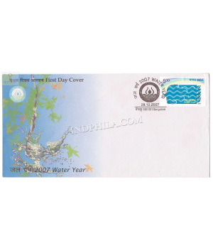 India 2007 National Water Year Fdc