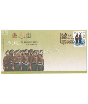 India 2008 250th Anniversary Of 14 Battalion Of Punjab Regiment Fdc