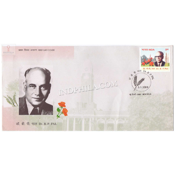 India 2008 Birth Centenary Of Dr Benjamin Peary Pal Fdc