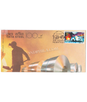 India 2008 Centenary Of Tata Steel Fdc