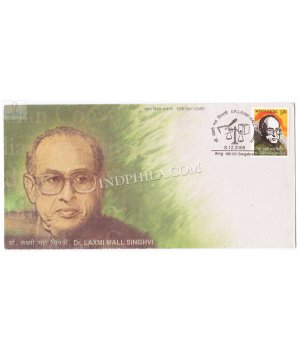 India 2008 Dr Laxmi Mall Singhvi Fdc