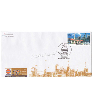 India 2009 Golden Jubilee Of Indian Oil Fdc