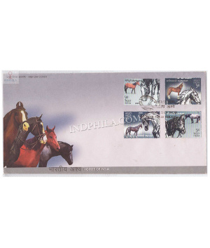 India 2009 Horses Of India Fdc