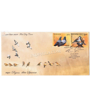 India 2010 Birds Of India Fdc