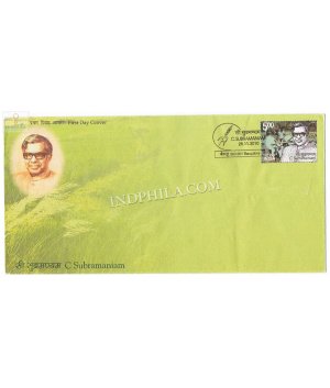 India 2010 C Subramaniam Birth Centenary Fdc