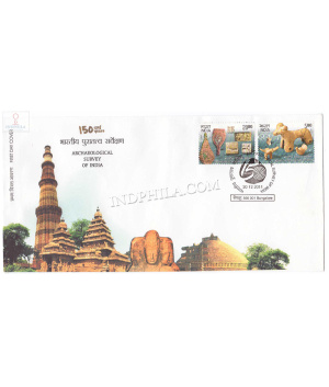 India 2011 150th Anniversary Of Archaeological Survey Of India Fdc