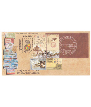India 2011 Indipex 2011 100 Years Of Airmail Commemoration 100 Years Of Allahabad Naini Flight Fdc