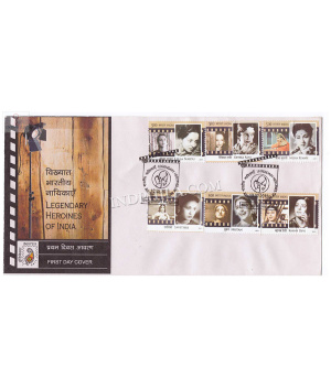India 2011 Legendry Heroines Of India Fdc