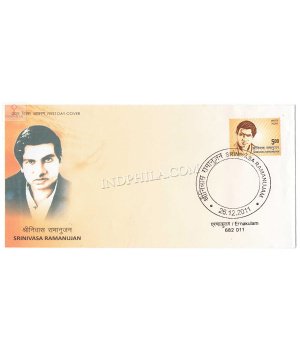 India 2011 Srinivasa Ramanujan Fdc