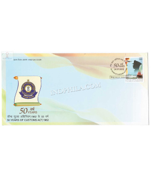 India 2012 50 Years Of Customs Act 1962 Fdc