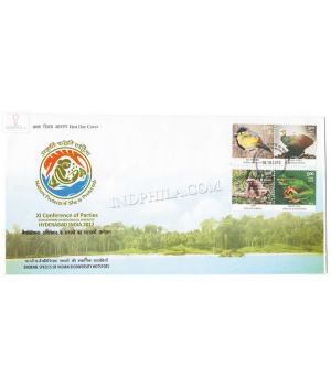 India 2012 Endemic Species Of Indian Bio Diversity Hot Spots Fdc
