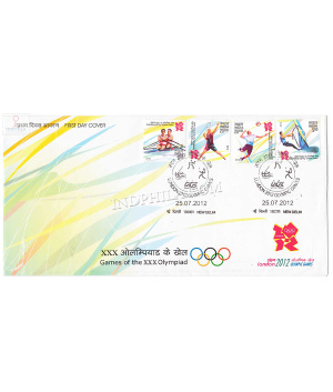 India 2012 London 2012 Olympic Games Fdc