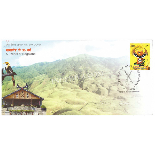 India 2013 50 Years Of Nagaland Fdc