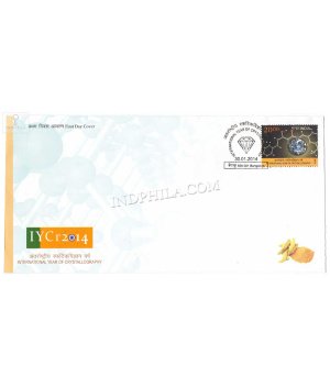 India 2014 International Year Of Crystallography Fdc