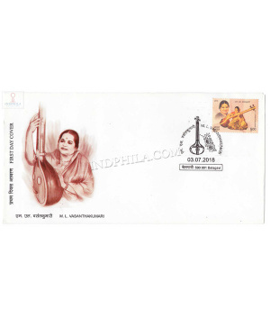 India 2018 M L Vasanthakumari Fdc