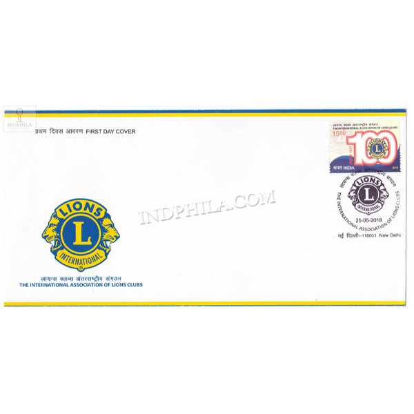 India 2018 The International Associaton Of Lions Clubs Fdc