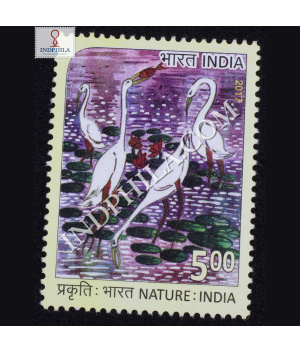 Nature India Storks Commemorative Stamp