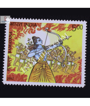 Ramayana Fight With Ravana Commemorative Stamp